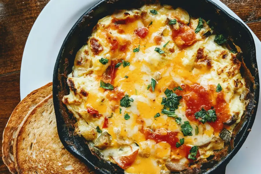 Omelete cremosa de hotel