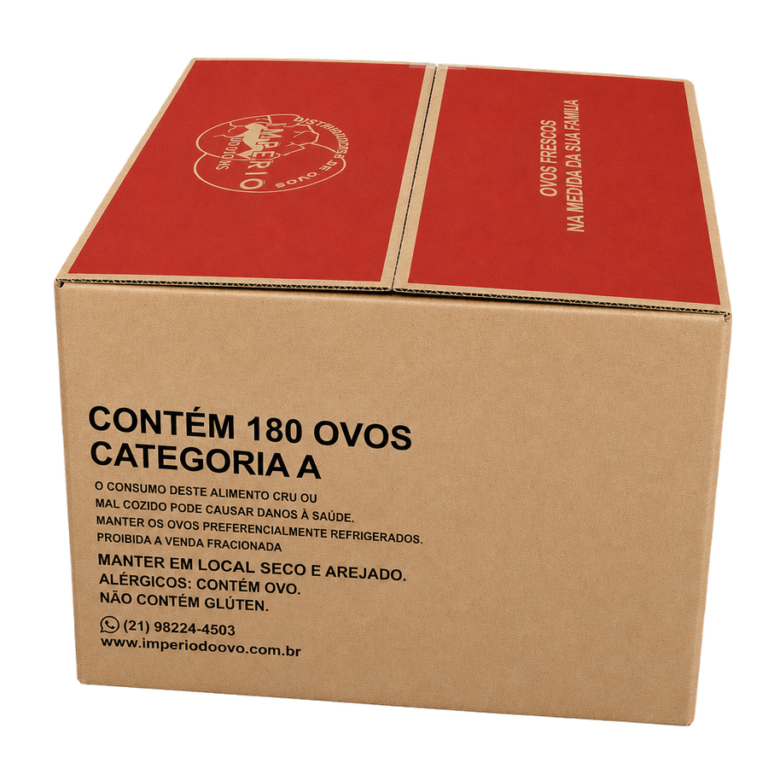 Kit Economia — 180 ovos com 180 Ovos brancos