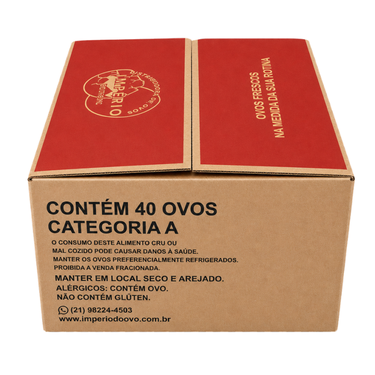 Kit Essencial — 40 ovos com 40 Ovos brancos